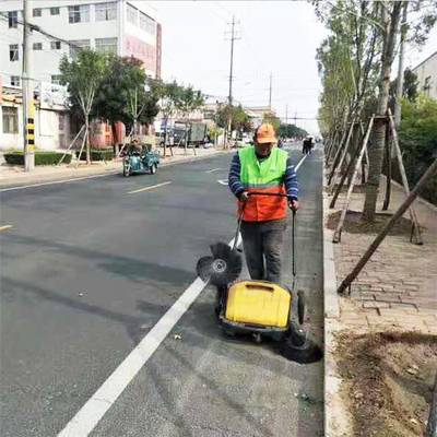 歐拓工廠車間倉庫垃圾清潔道路清掃車無動力手推式掃地機(jī)掃地車