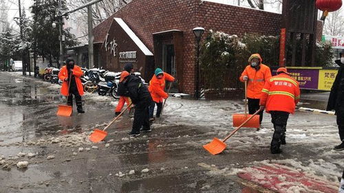 暖 朝陽(yáng)環(huán)衛(wèi)風(fēng)雪中堅(jiān)守,為居民出行安全提供保障