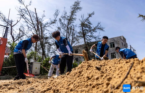 組圖丨清垃圾 補(bǔ)漁網(wǎng) 海口榮山寮村積極恢復(fù)生活秩序中