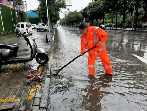 南陽市市政環衛服務中心 汛期迅速出動，晝夜堅守河道保潔
